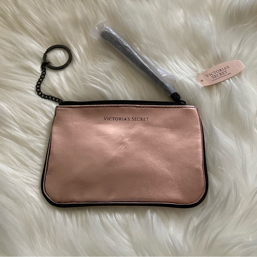 Victoria's Secret Metallic Pink Wristlet